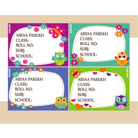 Personalised School Book Labels Back To School My Baby Babbles