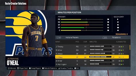 NBA 2K23 Indiana Pacers 2002 03 Classic Team PS5 YouTube