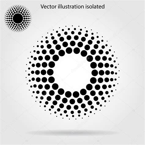 Halftone Dots Circle Background Premium Vector In Adobe Illustrator Ai
