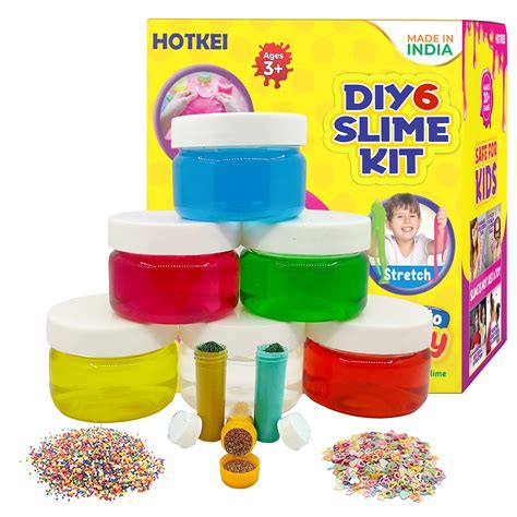 Buy Hotkei 6 Colored Slime Kit Diy Multicolor Fruit Scented Magic Toy