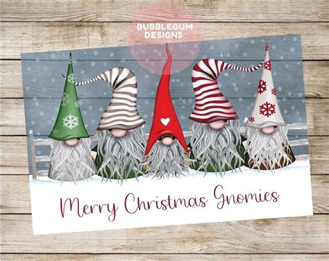 Scandi Christmas Gnomes Png Merry Christmas Gnomies Clip Art Etsy