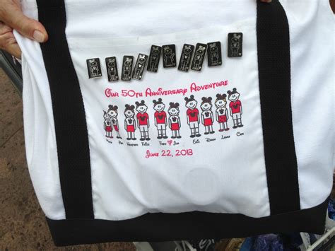 Made A Bag For The Bride W Pics Of All Of Us At The 50th Disney Celebration And Then Collected