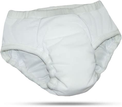 Adult Cloth Diaper With Heavy Absorbency Medium White