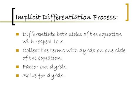 Ppt Ap Calculus Bc 37 Implicit Differentiation Powerpoint