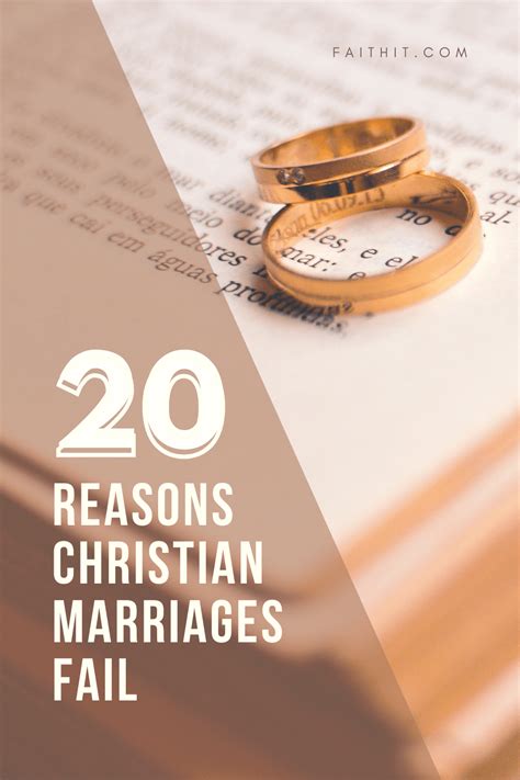 20 reasons christian marriages fail