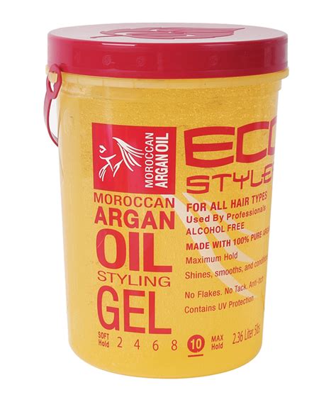 Eco Style Styling Gel Argan Oil 5lbs Glama Hair And Beauty
