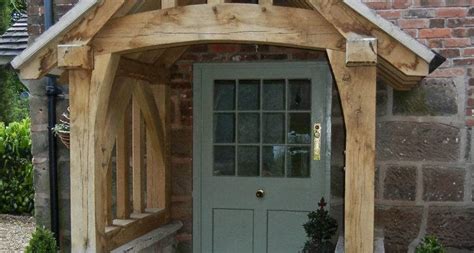 Oak Porch Doorway Wooden Canopy Entrance Self Can Crusade