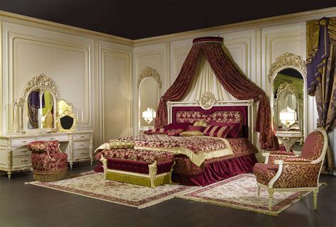 luxury bedroom  mural baldachin vimercati classic furniture