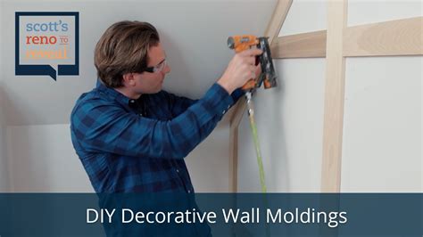 We also source shelf brackets, corner guards and wood veneers. How-To: DIY Decorative Wall Moldings - YouTube