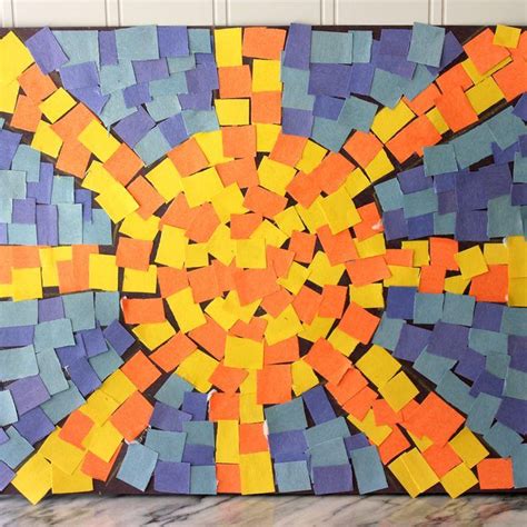 How To Make Roman Mosaics For Kids Spring Kids Art Spring Art