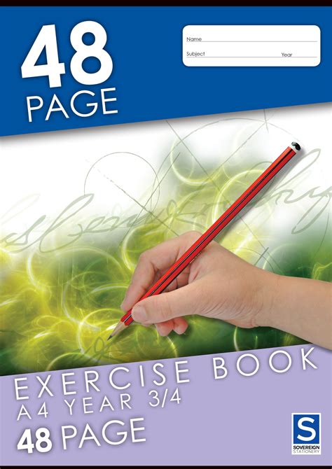 Sovereign Exercise Book (A4) - Year 3/4 Ruled: 48 Pages (Pack of 20