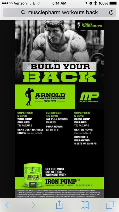 Pin By Mallory Milligan On Back Workouts Muscle Pharm Musclepharm