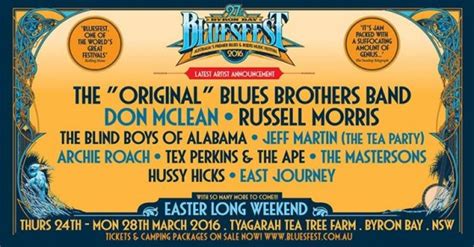With 100 bands performing during the festival, there's plenty of opportunity to broaden your horizons. Bluesfest Byron Bay 2016 adds a further 10 artists to the ...