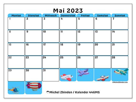Kalender Mai 2023 Zum Ausdrucken “446ms” Michel Zbinden Be