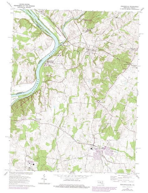 Poolesville Topographic Map 124000 Scale Maryland