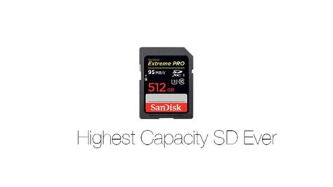 Sandisk Debuts The 512gb Sd Card The Biggest Ever Available And