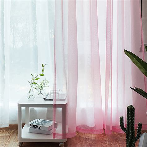 Living room balcony striped window tulle voile sheer curtains drape decor. Curtain Sheer Curtains Living Room Rod Pocket Window ...
