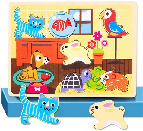 The animal puzzle range is made of attractive finnish birchwood from managed forests and can be painted as the child's fantasy dictates. Wooden Puzzle For Toddlers 2 3 4 Years Old Preschool ...