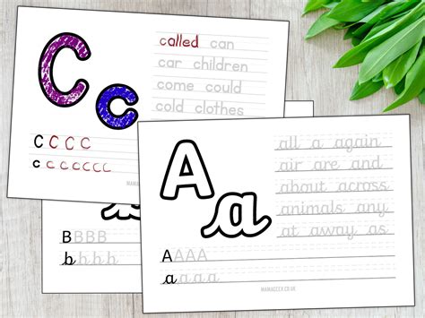 Alphabet Sheets Cursive And Non Cursive Handwriting Practice Mama Geek