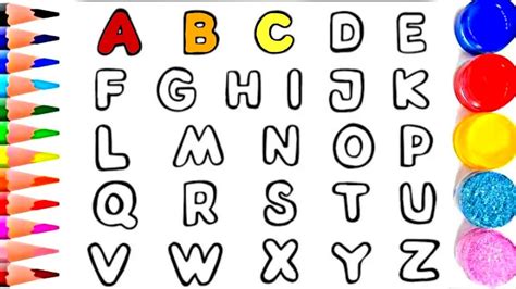 Learn Letters For Kids How To Draw Abc And All The Letters Of The