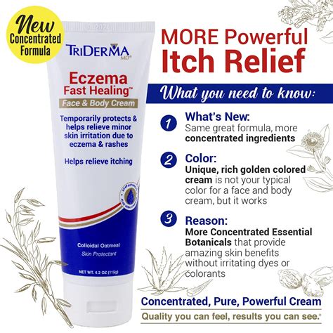 Triderma Eczema Fast Healing Face And Body Cream Maximum Strength Itch