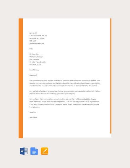 Avoid writing a general cover letter. 55+ Cover Letter Templates - PDF, Ms Word, Apple Pages ...
