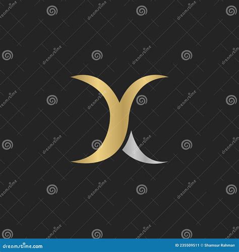 logotipo das iniciais do alfabeto yx xy x e y ilustração do vetor ilustração de companhia