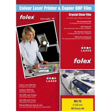 Folex Color Laserfolie Bg 72 Din A3 Transparent