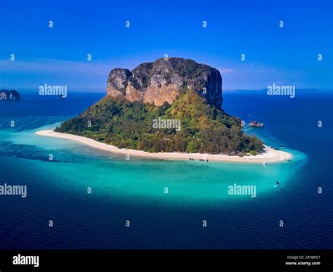Thailand Krabi Province Aerial View Of Ko Poda Island Stock Photo Alamy