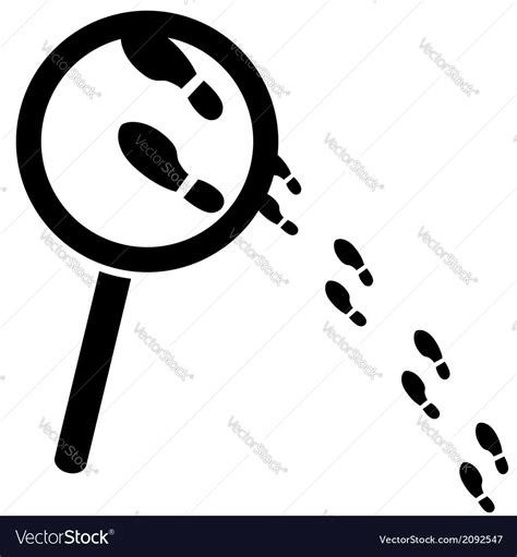 Searching For Clues Royalty Free Vector Image Vectorstock