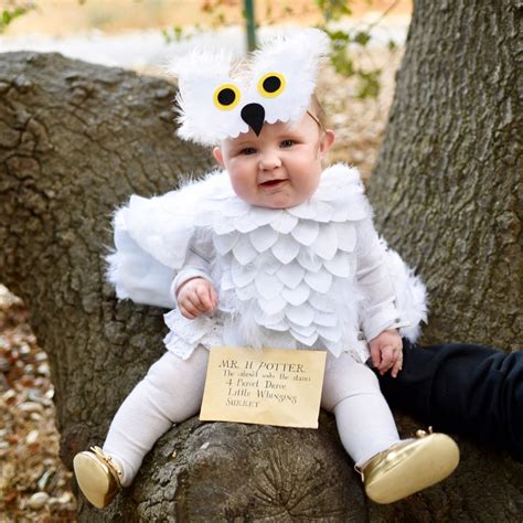 Hedwig Baby Owl Costume Diy Thats No Sew Really Toddler Owl Costume