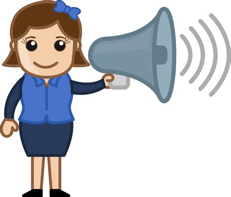 Download Mic Clipart Announcement Speaker Cartoon Png Download