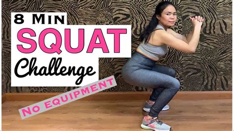SQUAT CHALLENGE NO EQUIPMENT Grow Butt And Thicker Thighs YouTube