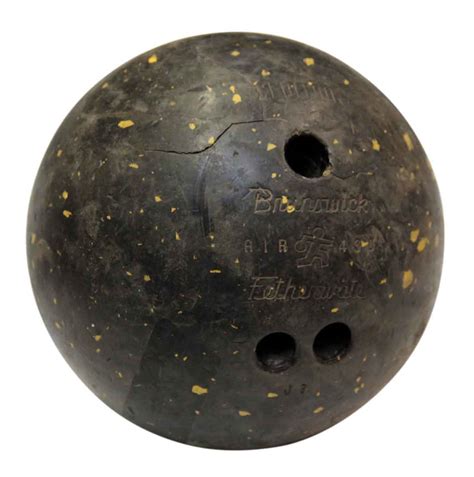 Vintage Brunswick Black Bowling Ball Olde Good Things