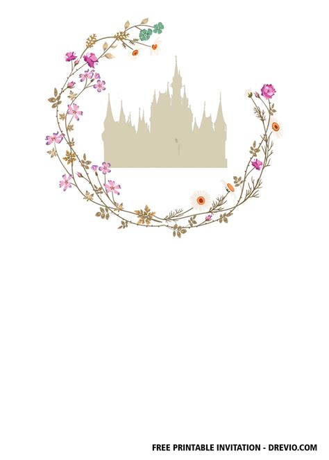 Free Disney Castle Bachelorette Invitation Templates Updated