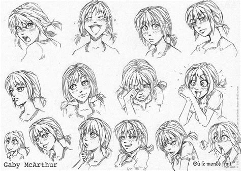 Gaby Facial Expressions Drawing Expressions Anime Faces Expressions