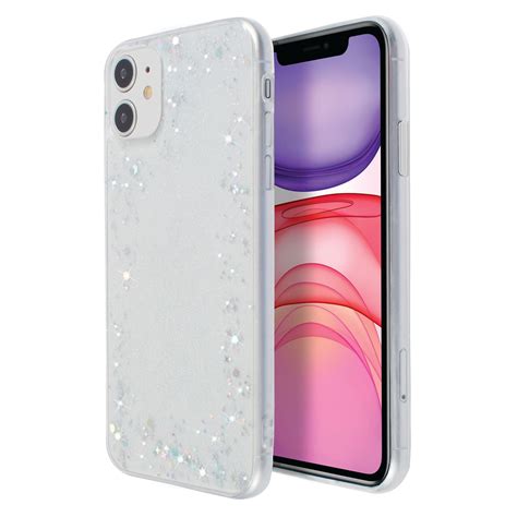 Glitter Case For Iphone 11 61 In Iridescent Holographic Stars Style