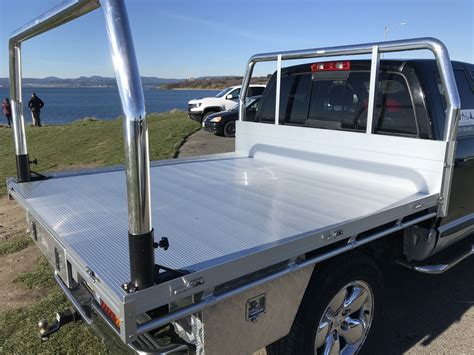Aluminum 7x7 Flat Bed Flat Bed Ladder Rack Truck Bed