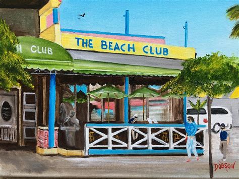 The Beach Club On Siesta Key Painting By Lloyd Dobson Fine Art America