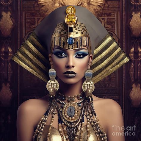 Portrait Of Nefertiti 2 Digital Art By Mark Ashkenazi Fine Art America
