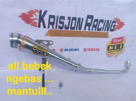 Knalpog Racing DPJ Motor Bebek Supra Karisma Astrea Grean Revo Vega