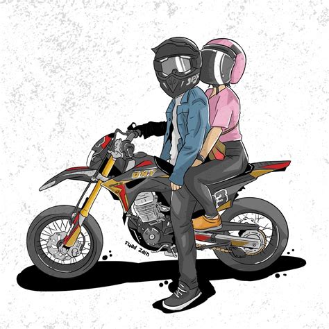 Zaincaricature I Will Draw Cartoon Motorcycle Based On Your Photo For