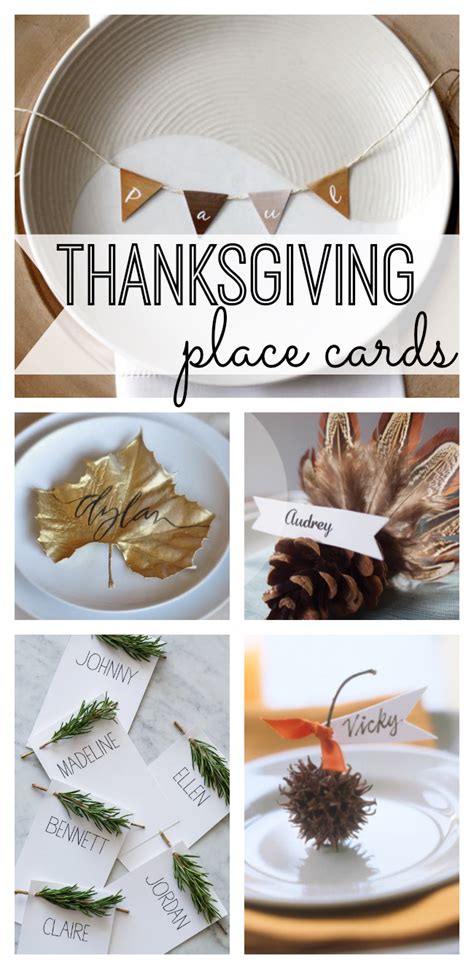 Thanksgiving Place Cards My Life And Kids