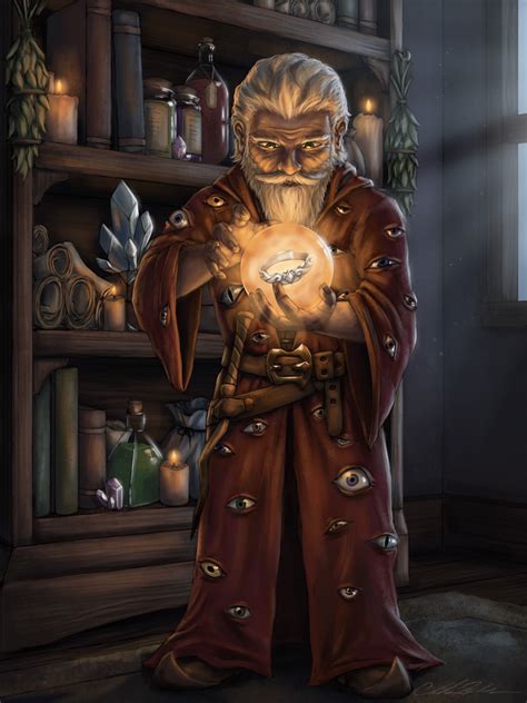 Dnd Character Portrait Felix The Gnome Wizard By Buckmoonart On Deviantart