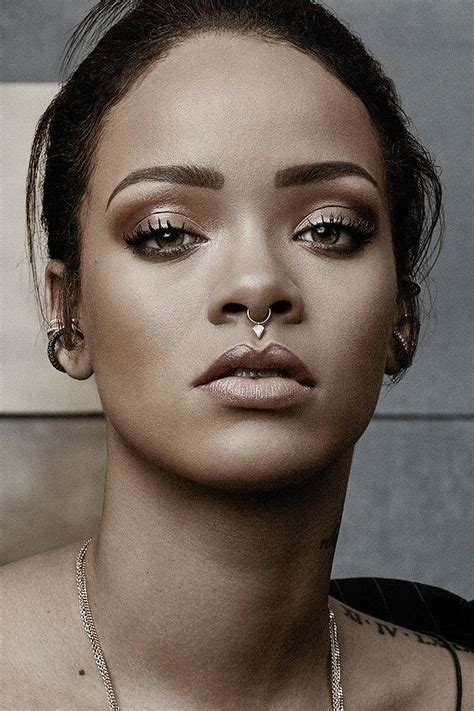 Nose Piercing Rihanna Piercing