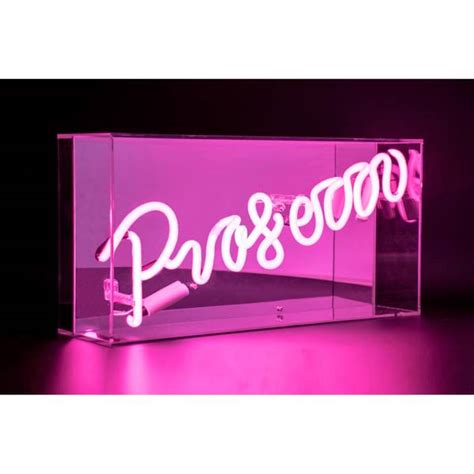 Acrylic Box Neon Prosecco Pink Iwoot Uk