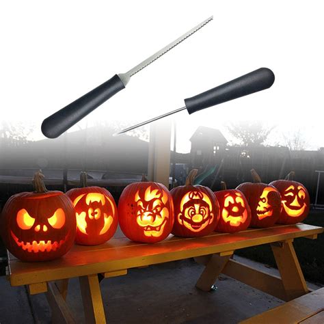 4 Pcsset Pumpkin Carving Tools Kit Heavy Duty Stainless Steel Tool