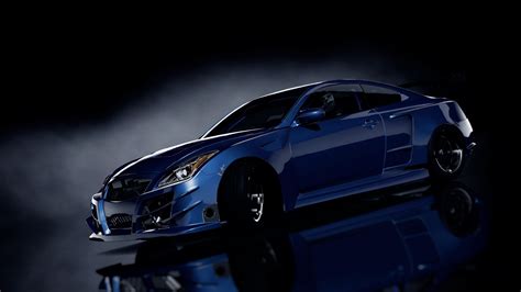 Car Blue Cars Black Background 3d Wallpapers Hd