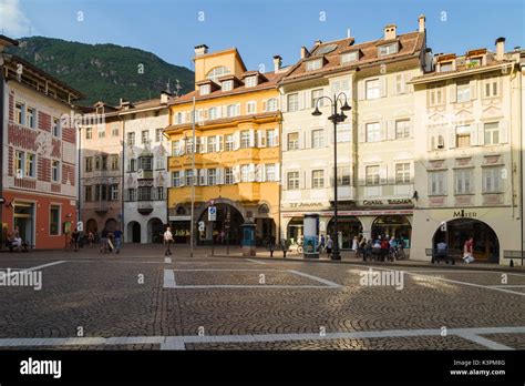 The Historic Piazza Walther At The Centre Of Bolzano Bozen In The