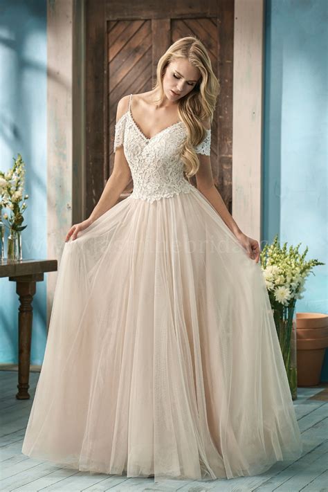 Vera wang, monique lhuillier, jenny packham, lazaro, claire pettibone + over 300 others! Jasmine Bridal | Collection Style F191053 in Ivory/Rose ...